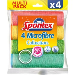 Spontex mikroszálas törlőkendő Multi Pack 4 db