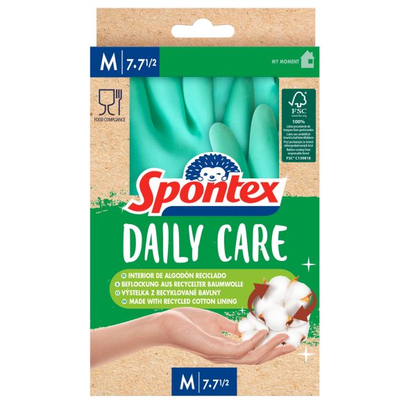 Spontex Daily Care gumikesztyű M