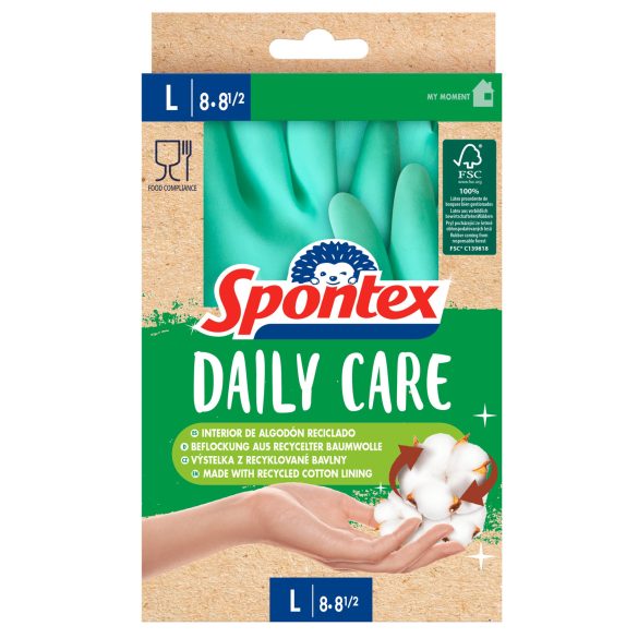 Spontex Daily Care gumikesztyű L