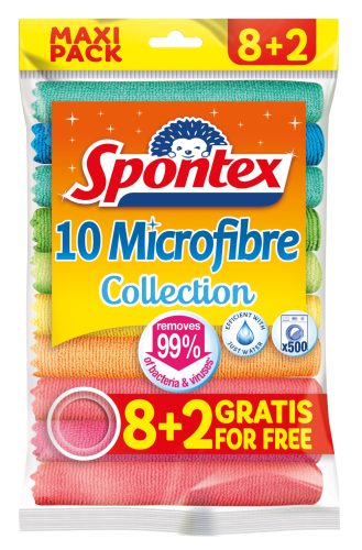 Spontex mikroszálas törlőkendő 8+2db