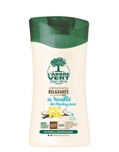 L'Arbre Vert relaxáló krémtusfürdő Madagaszkári vanília 250ml