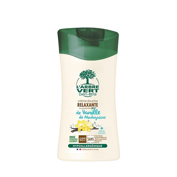 L'Arbre Vert Relaxáló Krémtusfürdő madagaszkári vanília illattal 250ml
