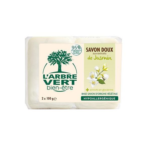 L'Arbre Vert Hidratáló szappan jázmin kivonattal 2x100g