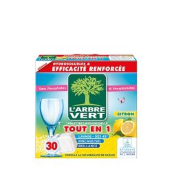   L'Arbre Vert öko mosogatógép tabletta citrom illattal 30db