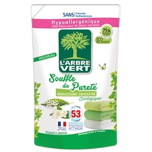 L'Arbre Vert Textilöblítő utántöltő gyöngyvirág és jázmin illattal, 800ml L'Arbre Vert Textilöblítő utántöltő gyöngyvirág és jázmin illattal, 800ml