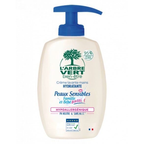L'Arbre Vert Bőrbarát és Családbarát Folyékony öko szappan érzékeny bőrre 300ml