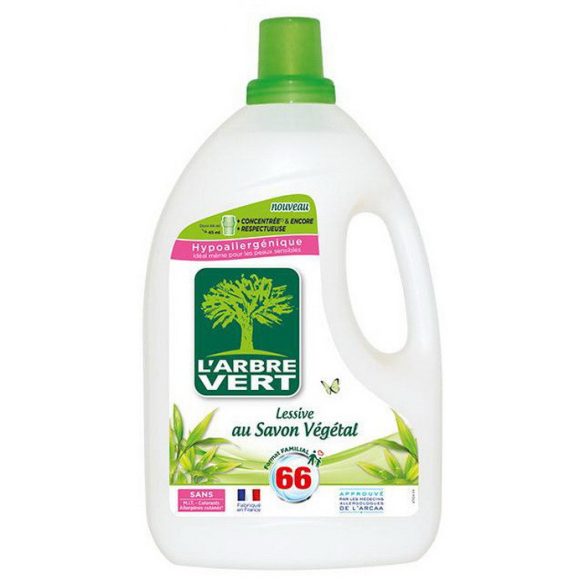 L'Arbre Vert folyékony öko mosószer koncentrátum növényi szappannal 3L