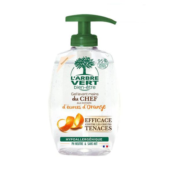 L'Arbre Vert Chef szagsemlegesítő folyékony szappan narancshéj kivonattal 300ml