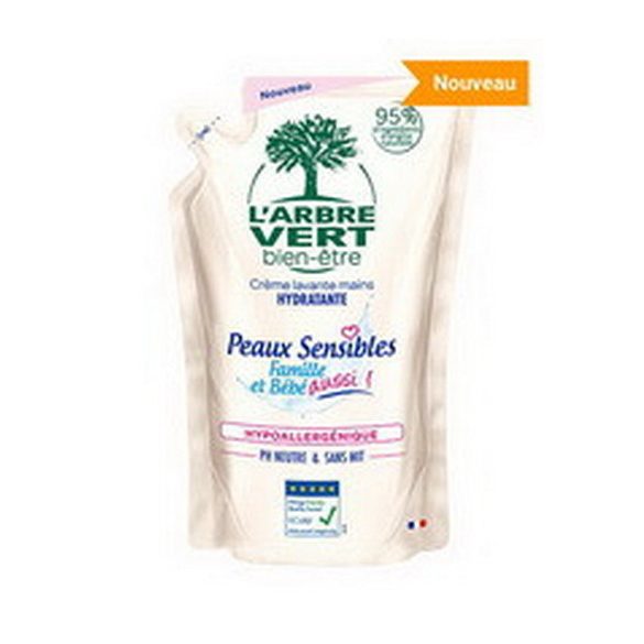 L'Arbre Vert folyékony öko szappan utántöltő Érzékeny bőrre 300ml