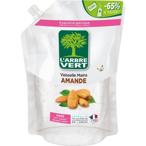 L'Arbre Vert Öko mosogatószer utántöltő mandula illattal 1000ml