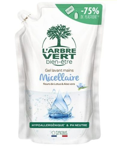 L'Arbre Vert folyékony öko szappan utántöltő Micelláris 300ml