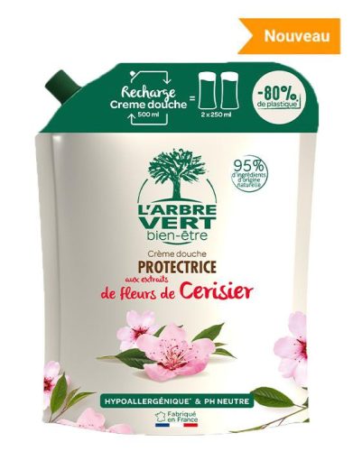 L'Arbre Vert tusfürdő utántöltő Cseresznyevirág 500ml