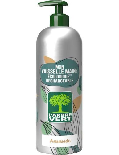 L'Arbre Vert öko mosogatószer alumínium flakonos Mandula 490ml