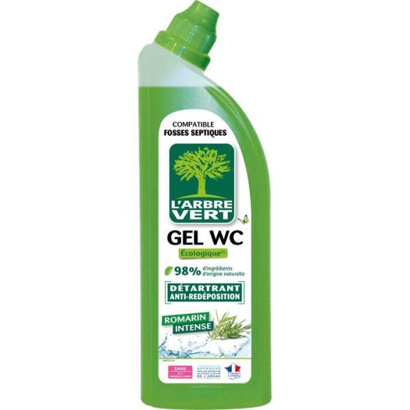 L'Arbre Vert öko WC tisztító gél Rozmaring illattal 750ml