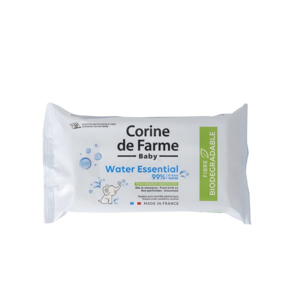 Corine de Farme Baba nedves törlőkendő Water Essential 56db