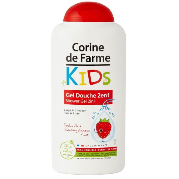 Corine de Farme Kids 2 in 1 tusfürdő Eper 250ml