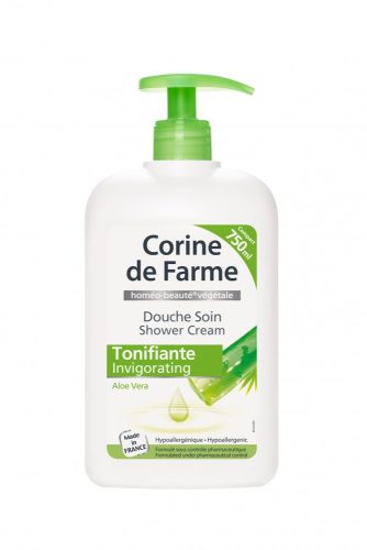 Corine de Farme pumpás tusfürdő gél Aloe Vera 750ml