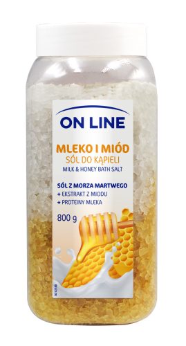 On Line fürdősó Tej&Méz 800g