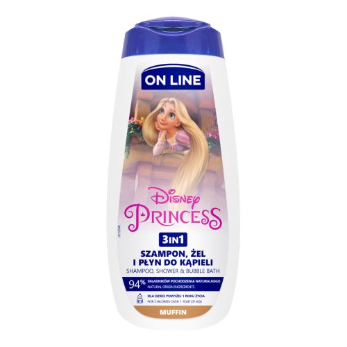 On Line tusfürdő és sampon 3in1 Disney Aranyhaj 400ml