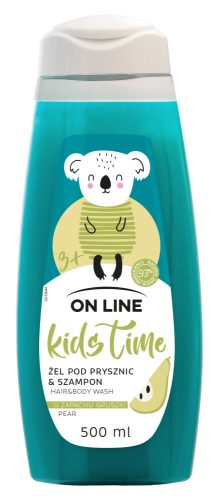 On Line tusfürdő és sampon Kids time Körte 500ml