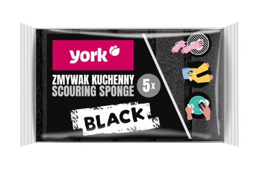 York Black nagyméretű mosogatószivacs 5db