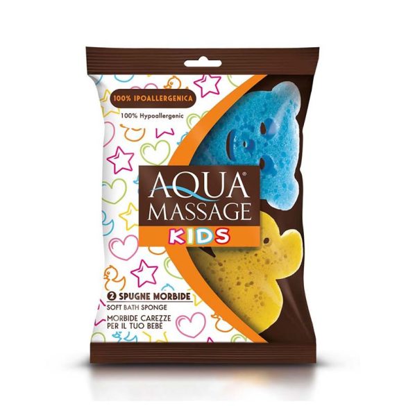 Aqua Massage Kids gyerek fürdőszivacs 2db
