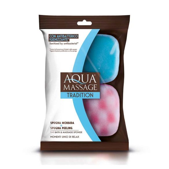 Aqua Massage Tradition antibakteriális peeling szivacs 2db