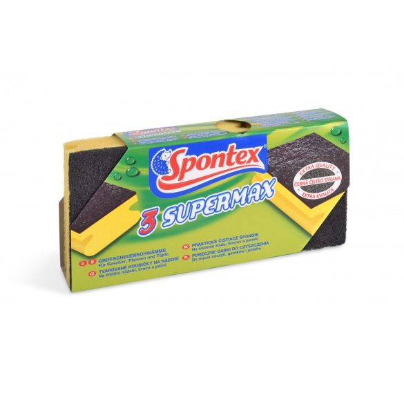Spontex Supermax körömvédő mosogatószivacs 3 db